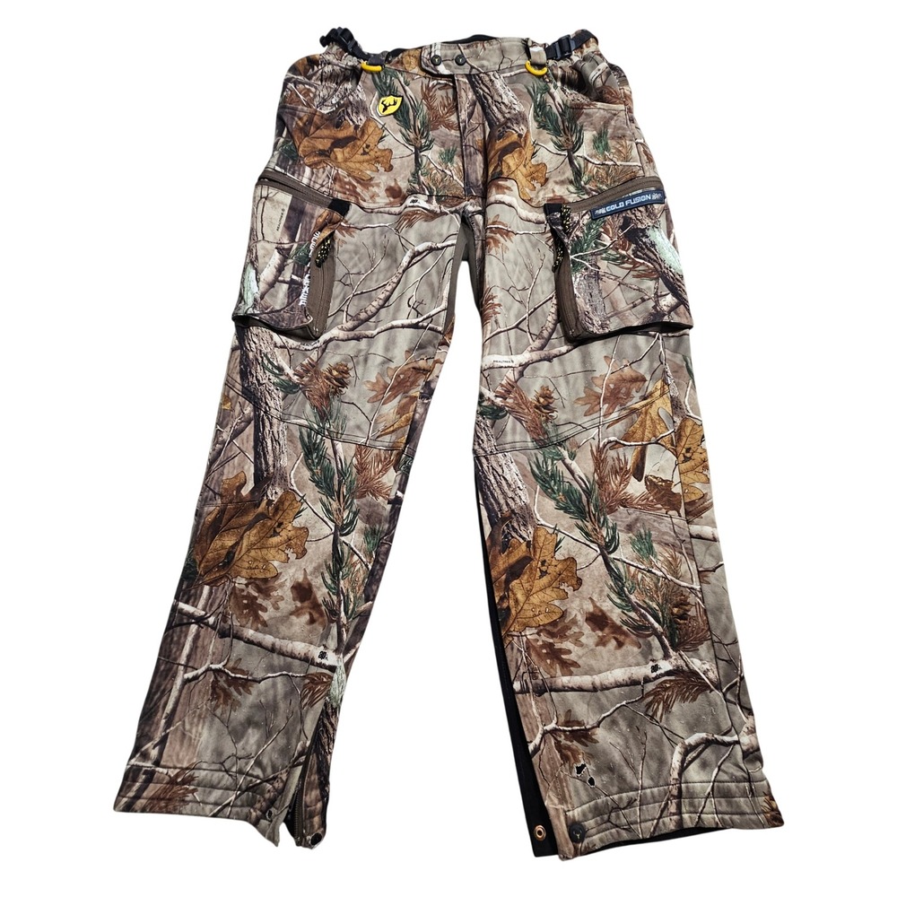 Scent Blocker Cold Fusion Hunting Pants Large Realtree AP Camo Cargo Carbon *